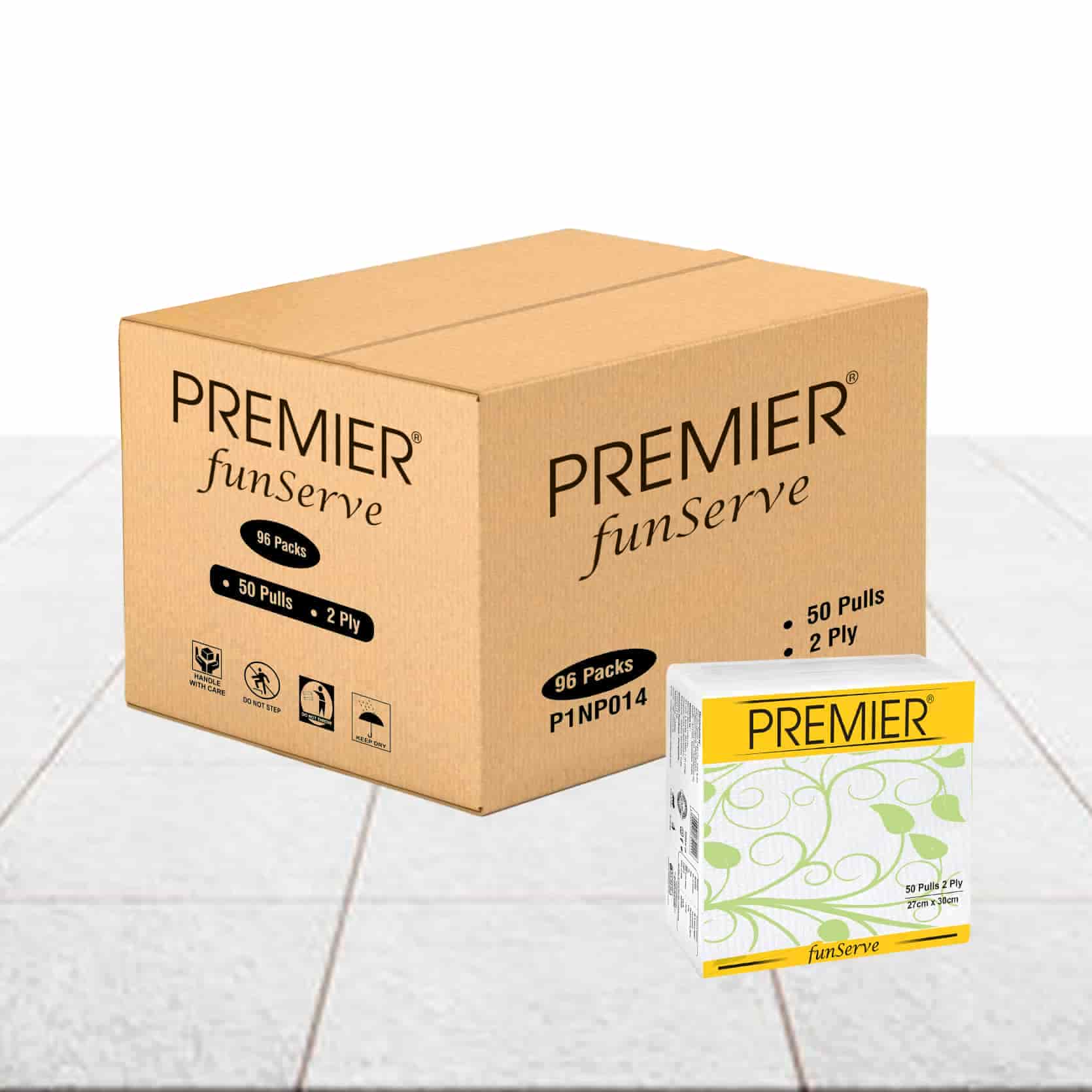 Premier Tissue Paper FunServe Napkin 50's